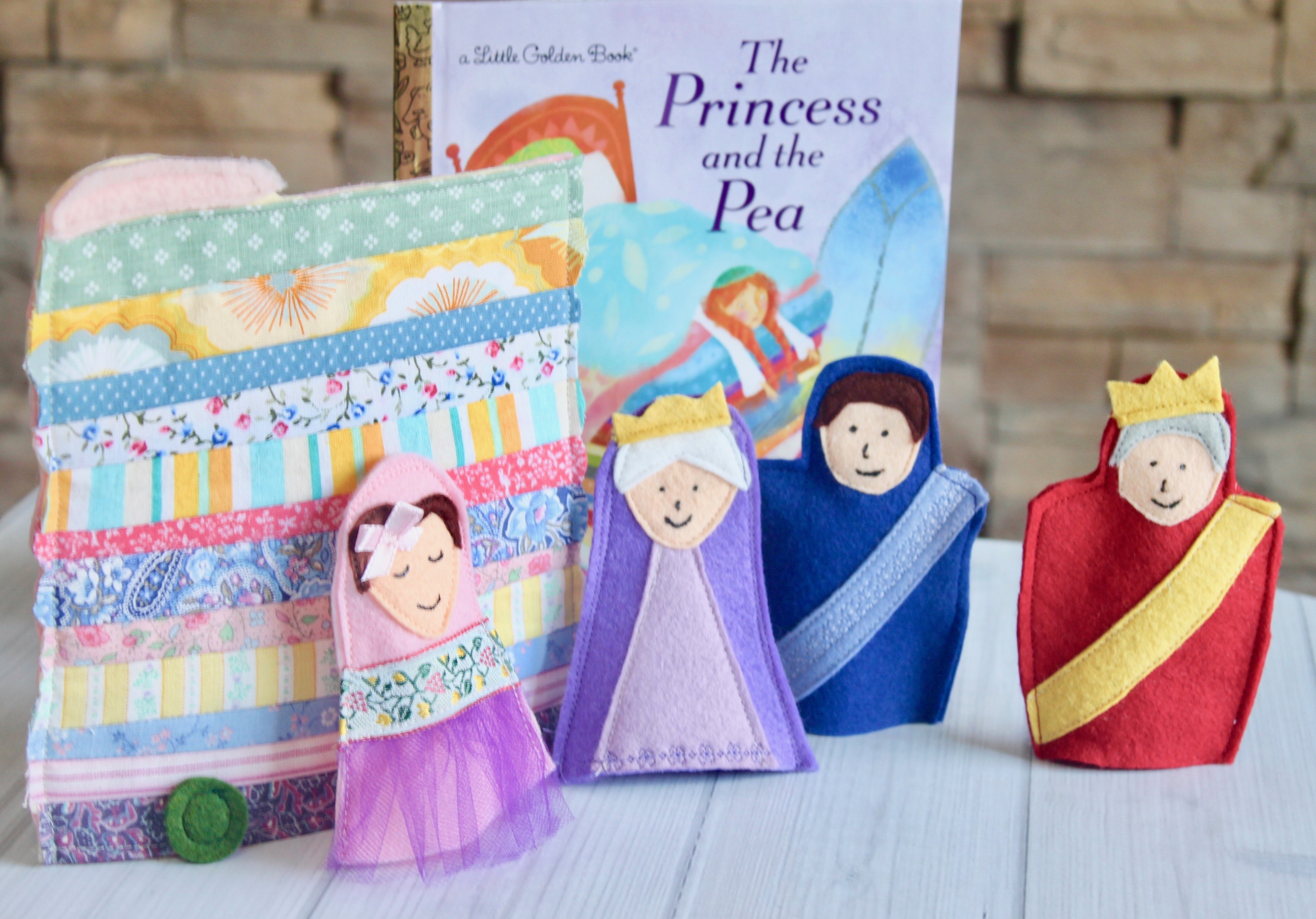 Sewing More Finger Puppets The Princess And The Pea Artisan In The Woods