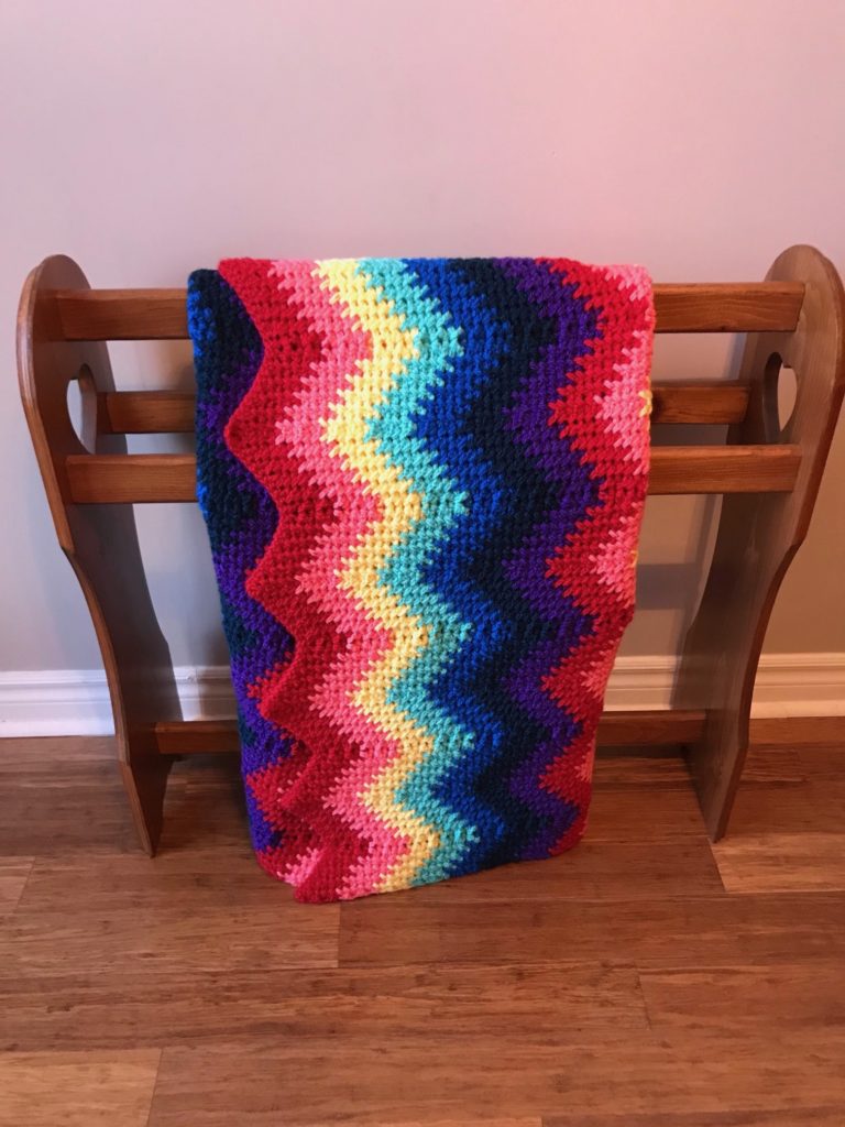 New Rainbow Crochet Blanket Pattern - Artisan in the Woods